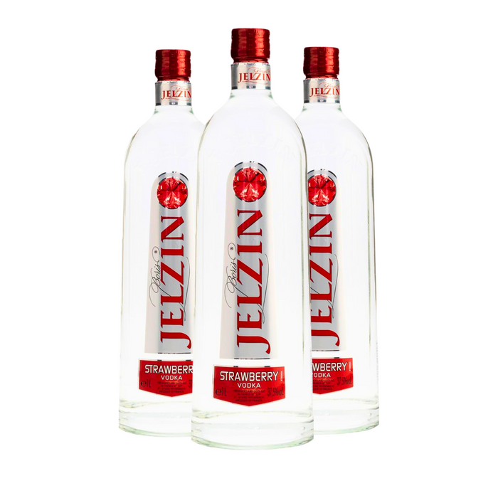 Boris Jelzin Strawberry Vodka (3 x 1 L)