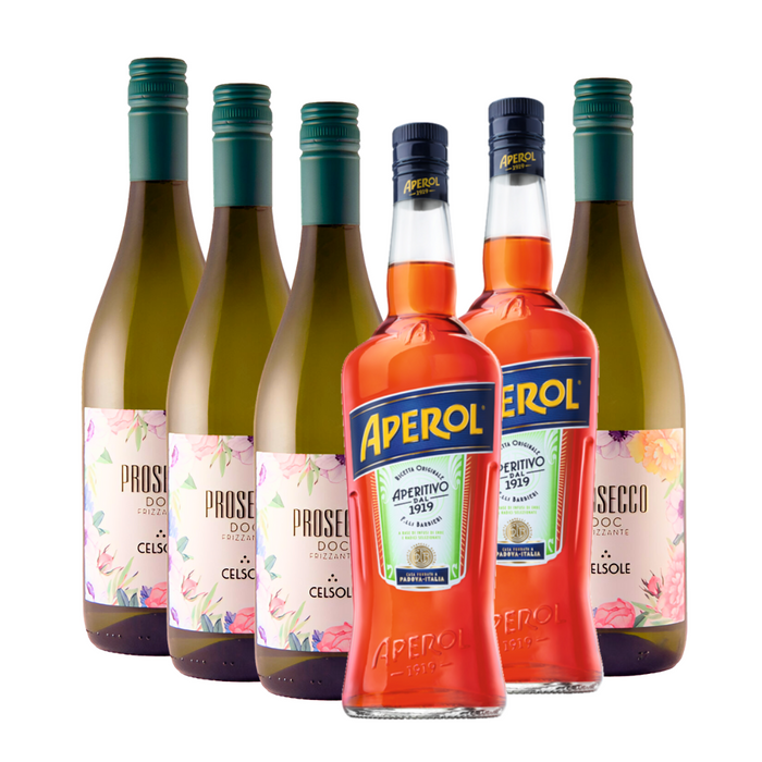 Aperitif Paket 4 Fl. Frizzante 0,75 L + 2 Fl. Aperol 1 L