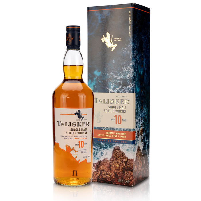 Talisker Single Malt Scotch Whisky 10 Jahre in Geschenkverpackung 1l